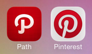 Pinterest กับ Path เปิดศึกชิงเครื่องหมายการค้าตัวอักษร P